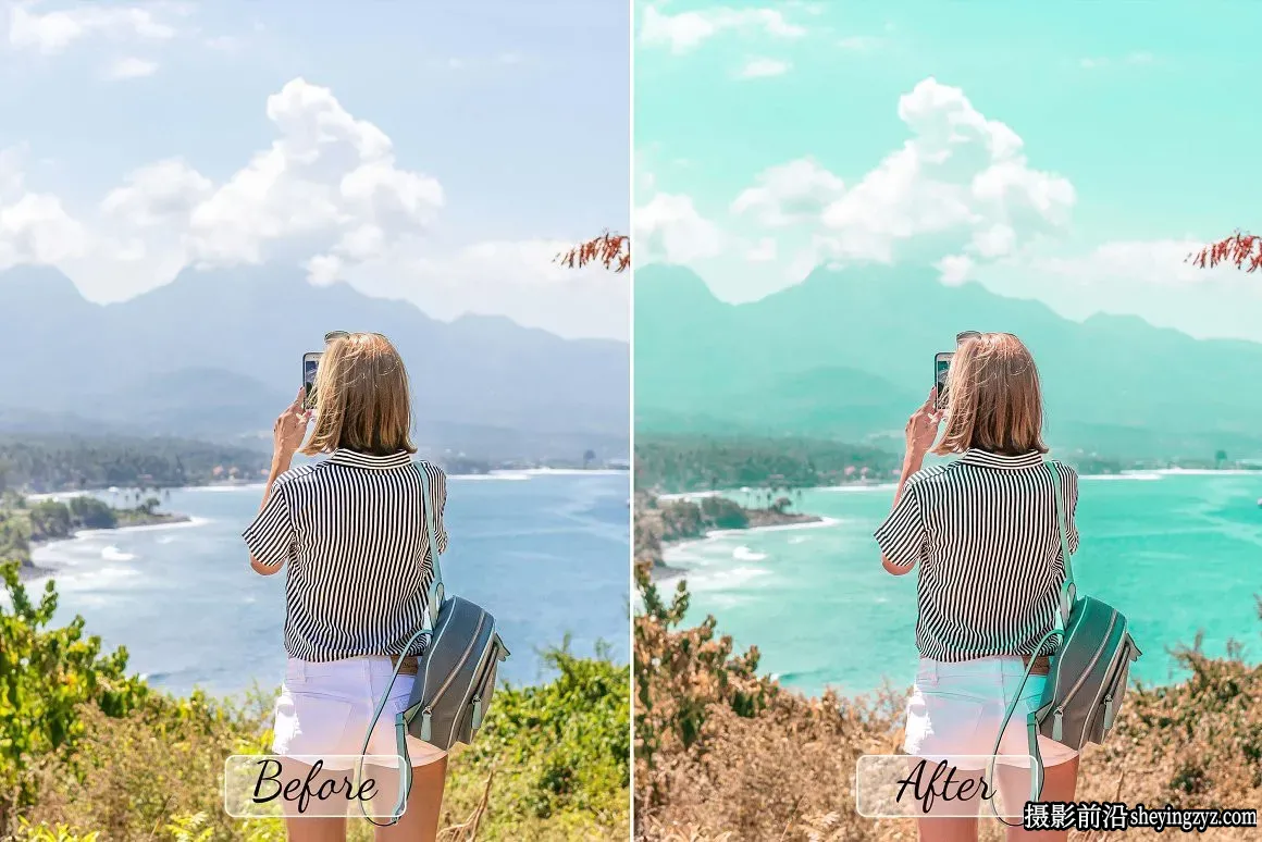夏威夷旅拍网红人像写真摄影后期调色Lightroom预设与手机LR预设