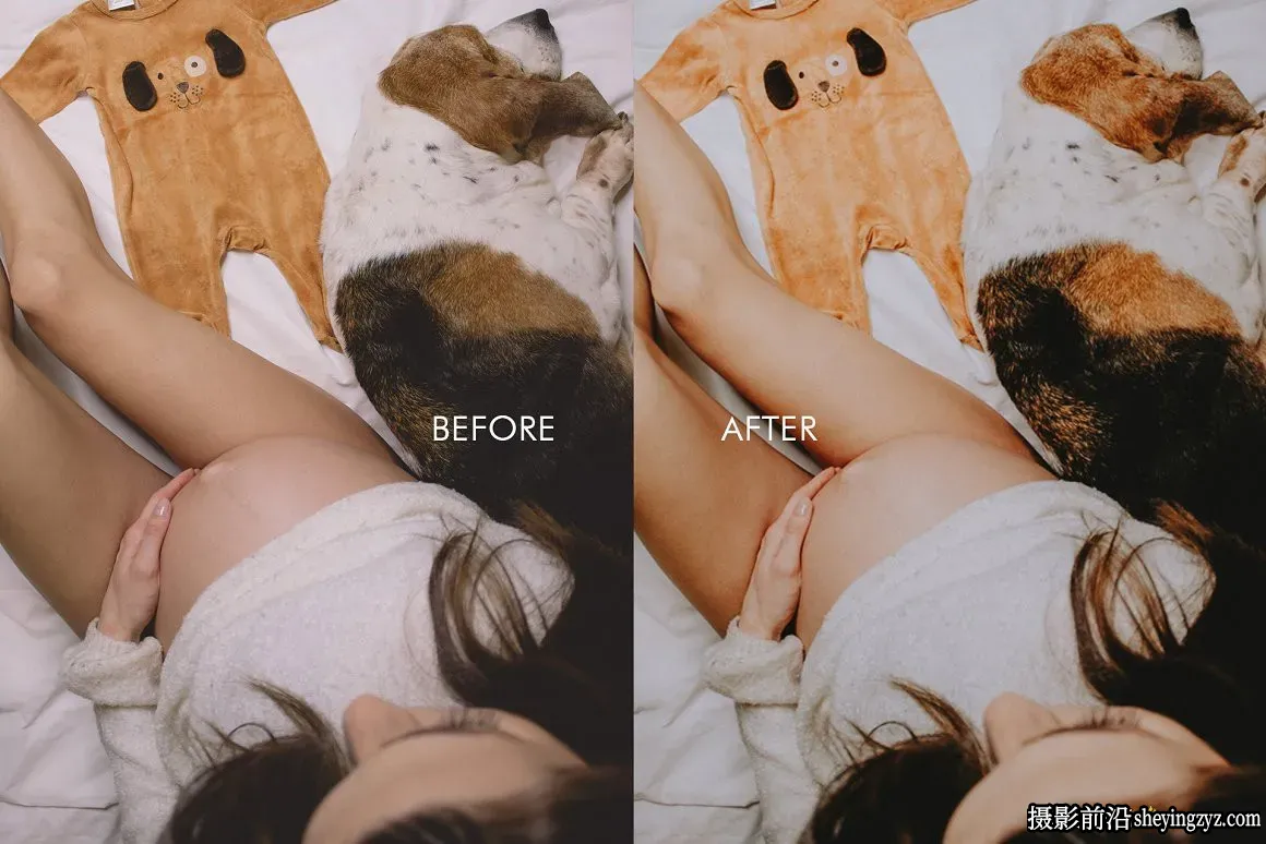 天鹅绒棕色人像摄影后期调色Lightroom预设和手机修图LR预设