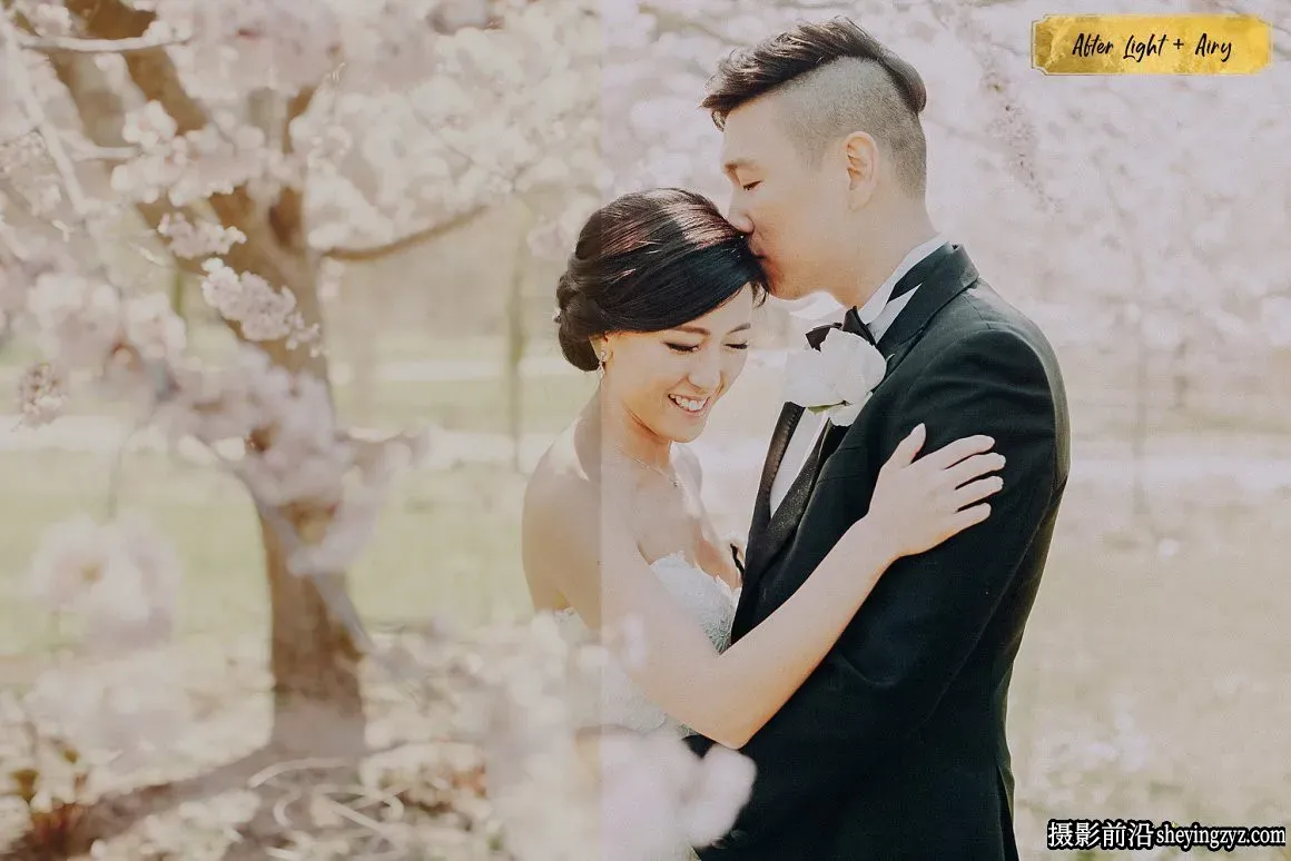 明亮通透浅色调电影复古胶片婚礼人像后期调色Lightroom预设