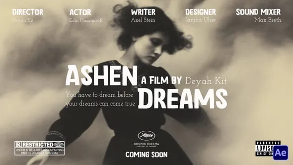 AE模板-电影制作人电影片头动文本画制作包 VH-53941160