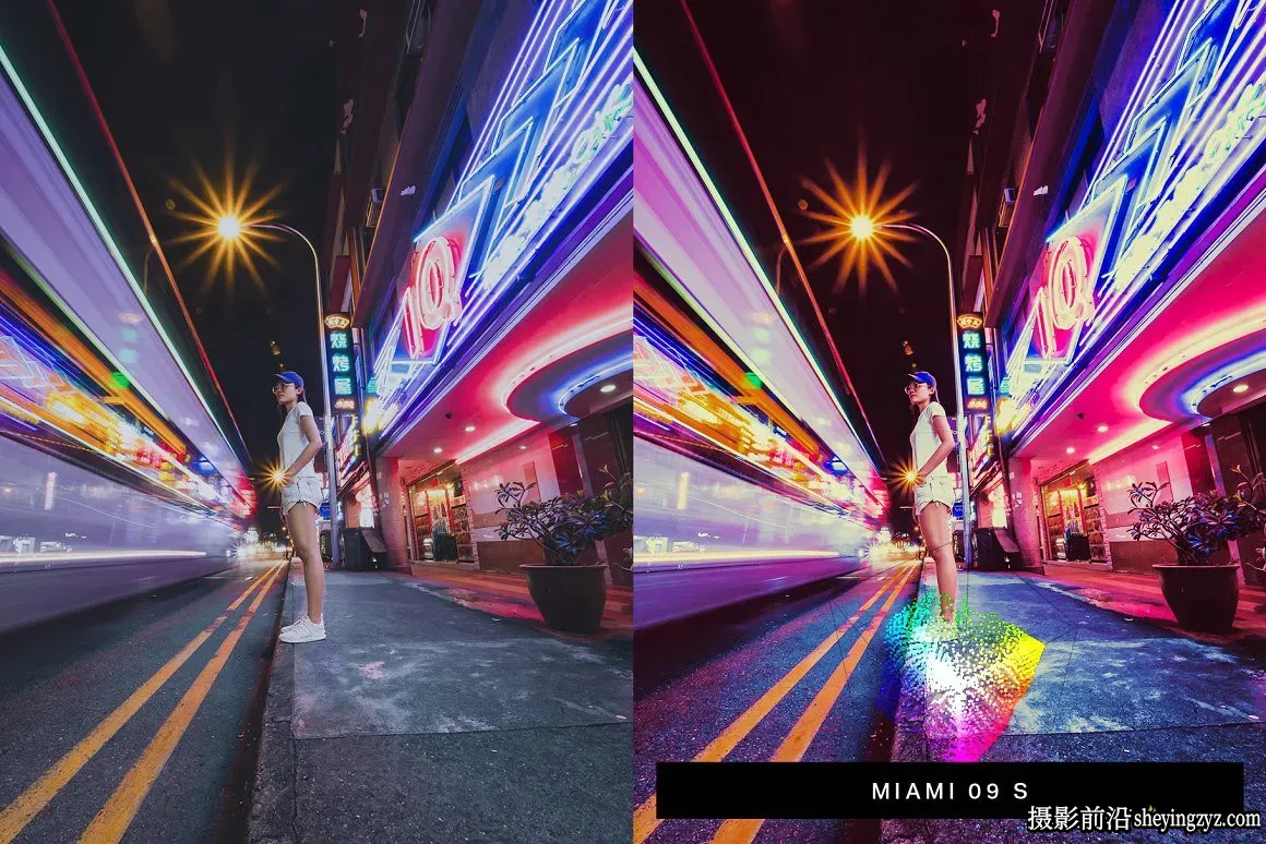 城市风光赛博朋克未来科幻色彩Lightroom预设手机LR预设及LUT预设