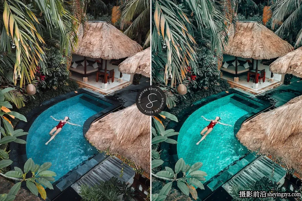 热带岛屿旅拍电影胶片人像摄影调色Lightroom预设及手机版LR预设