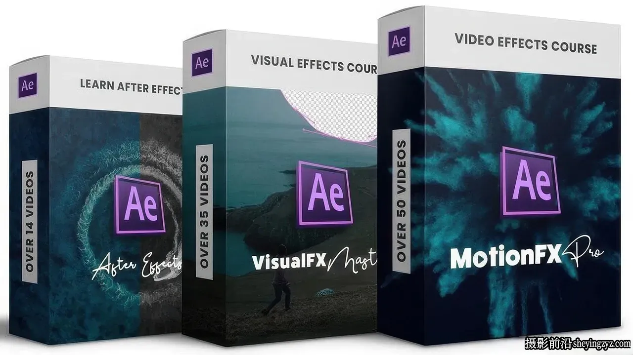 FlatPackFx – After Effects 视频创意特效VFX合成完整版教程-中英字幕