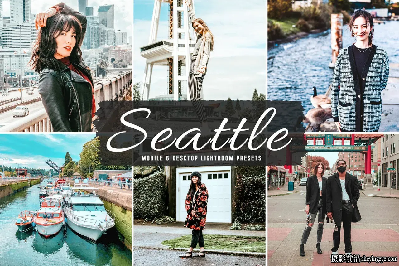 城市旅拍高对比胶片人像后期调色LR预设 Seattle Lightroom Presets