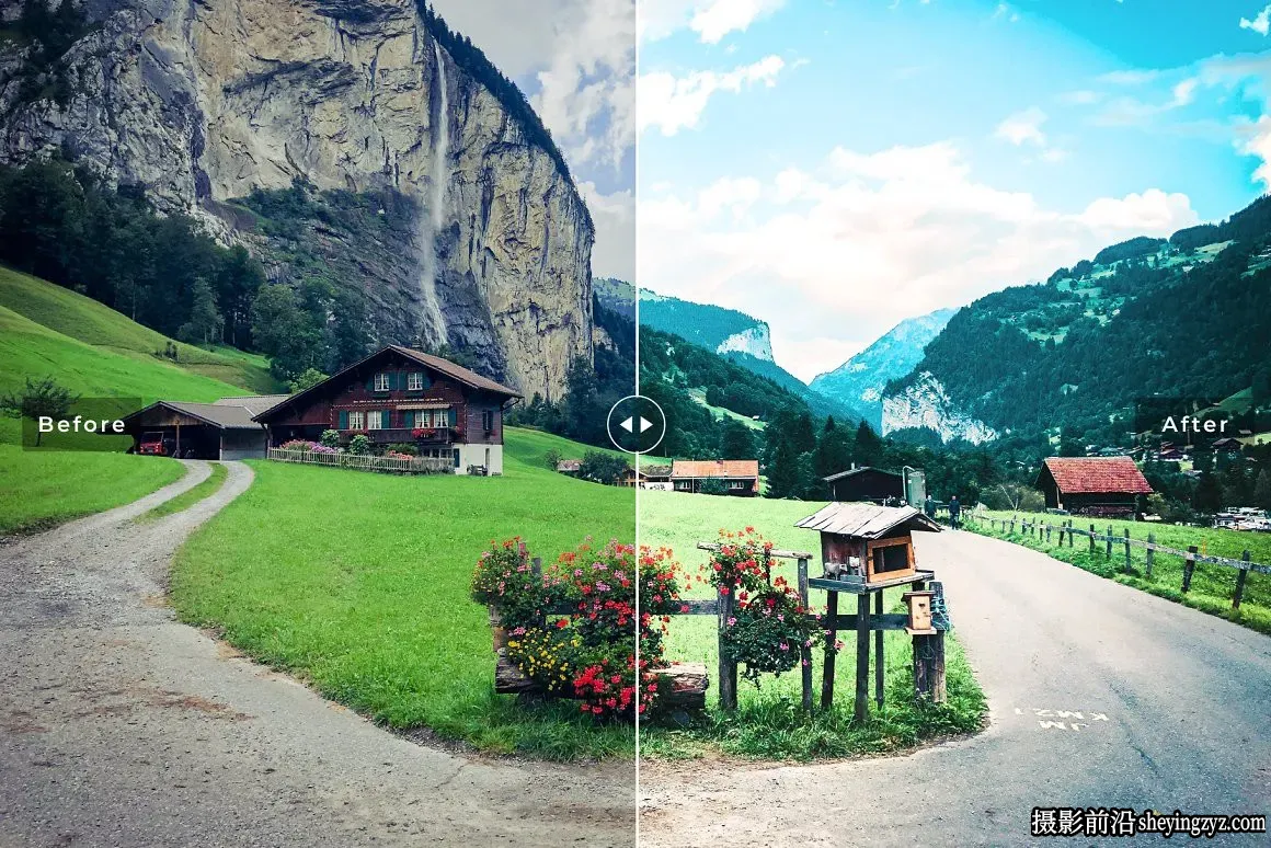 因特拉肯旅拍人文风光后期调色LR预设 Interlaken Lightroom Presets
