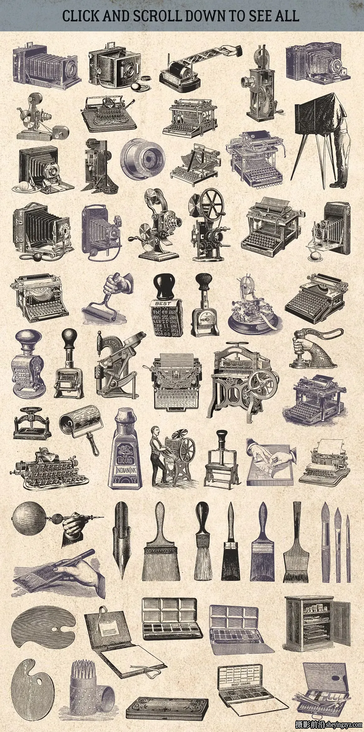 2100+复古矢量插画图形矢量元素标志品牌设计大合集EPS+PNG