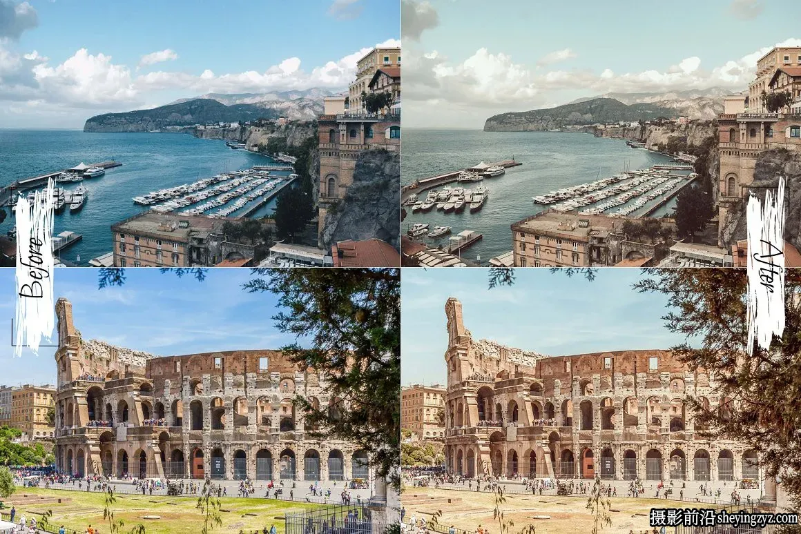意大利古城旅拍人文风光后期调色LR预设 Turin Lightroom Presets