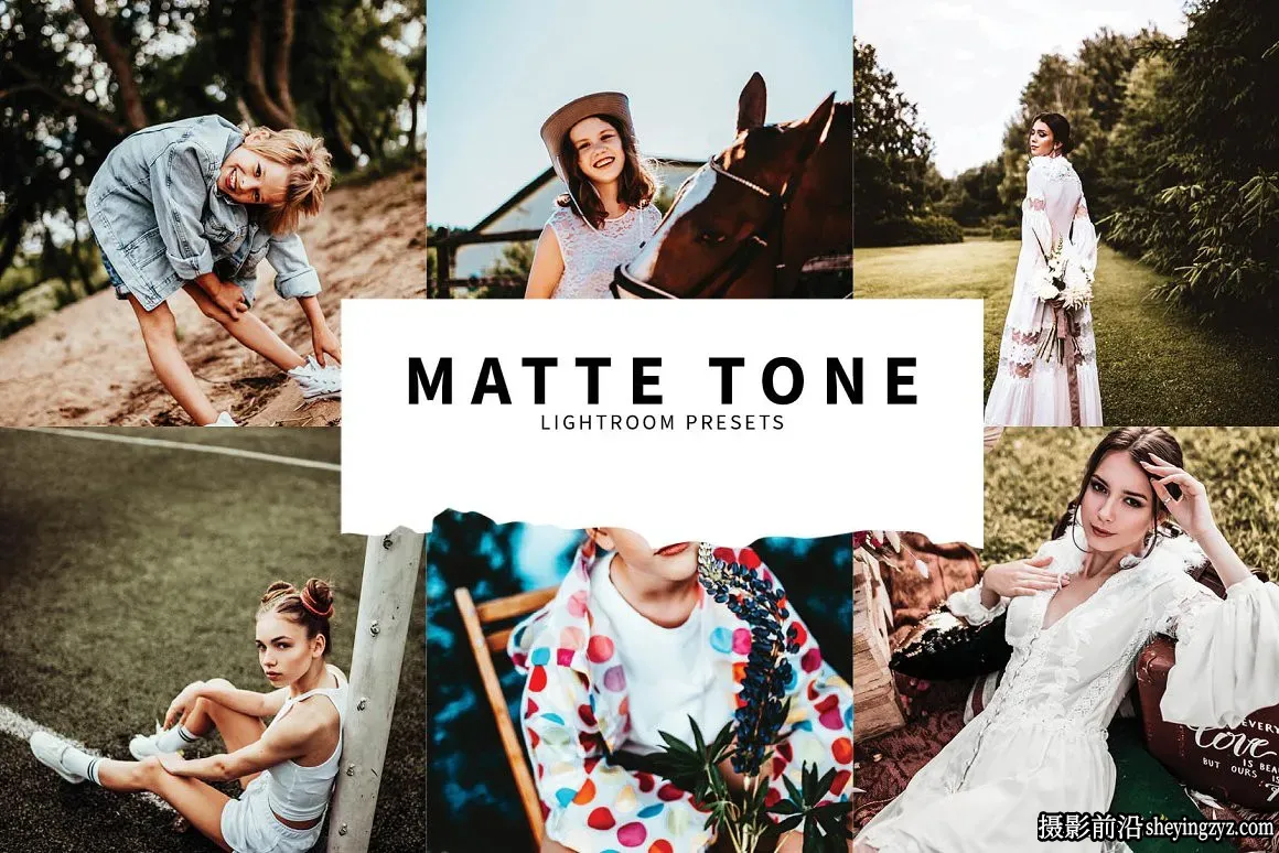 磨砂哑光电影胶片调色Lightroom预设Matte Tone Lightroom Presets