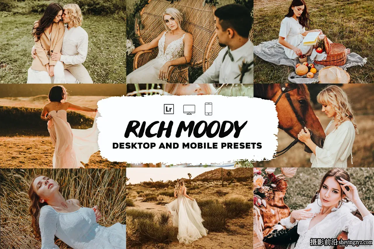 电影胶片婚礼人像后期调色LR预设Rich Moody Lightroom Presets