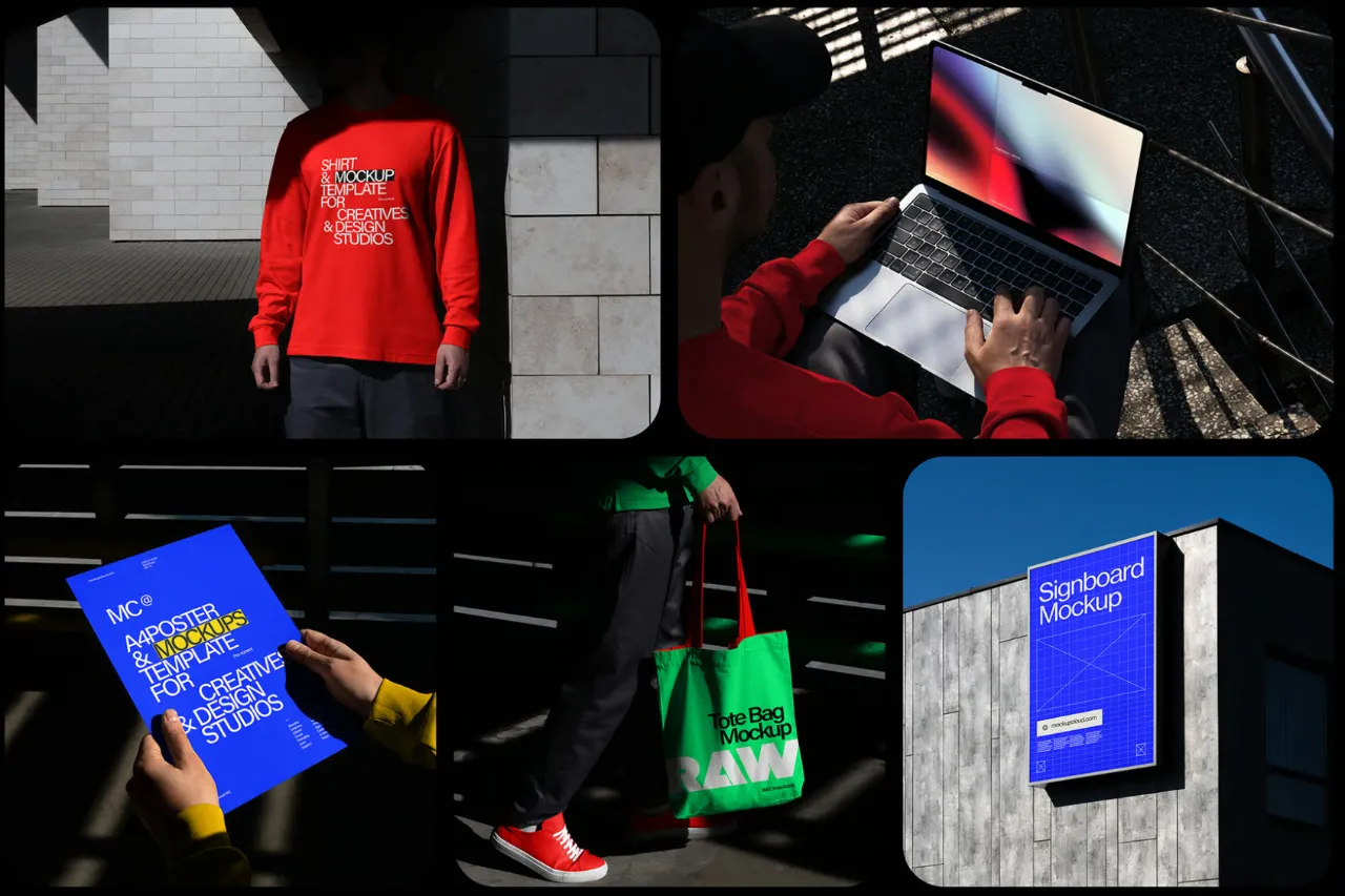 MockupCloud - 30个样机合集Raw品牌模型/批次 00005