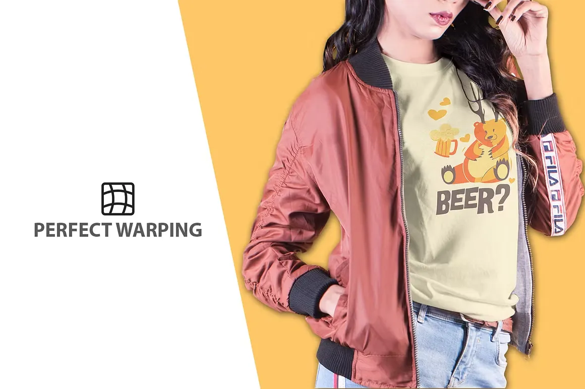 女性T恤样机模型 Mockup-V-2-007