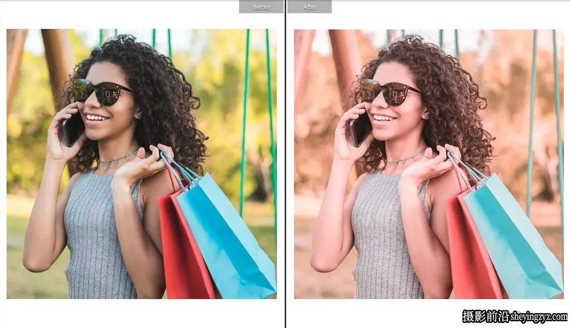 玫瑰金粉复古电影胶片人像LR预设 ROSE GOLD LIGHTROOM PRESET
