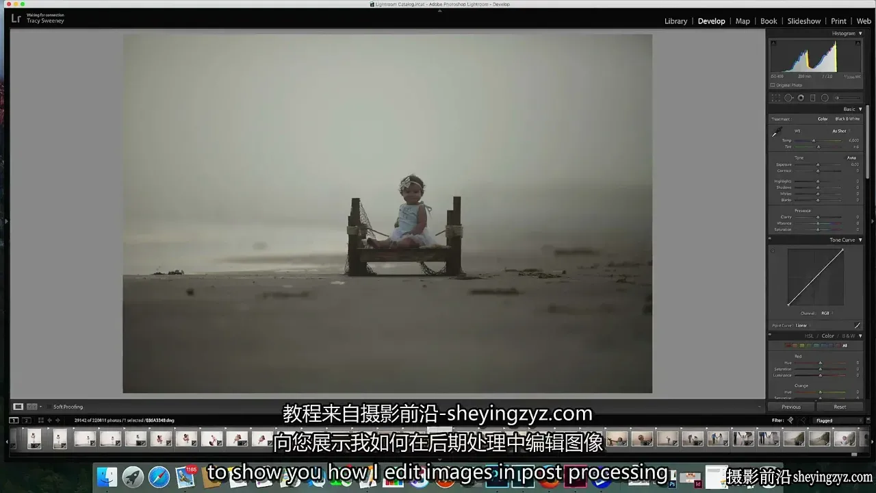 Tracy Sweeney用自然光拍出唯美光影儿童肖像前后期教程-中英字幕