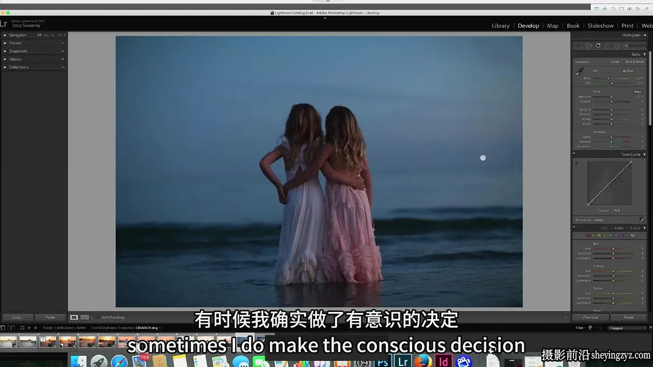 Tracy Sweeney用自然光拍出唯美光影儿童肖像前后期教程-中英字幕