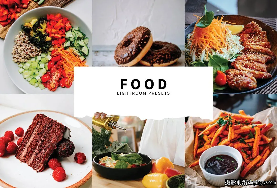 电影胶片美食摄影后期调色Lightroom预设 Food Lightroom Presets