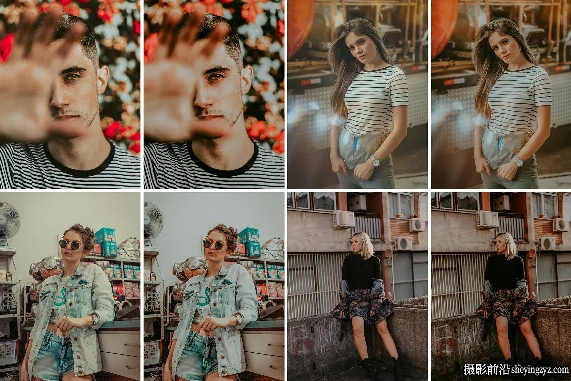 电影胶片质感情绪人像后期调色Lightroom预设Moody Faded Preset