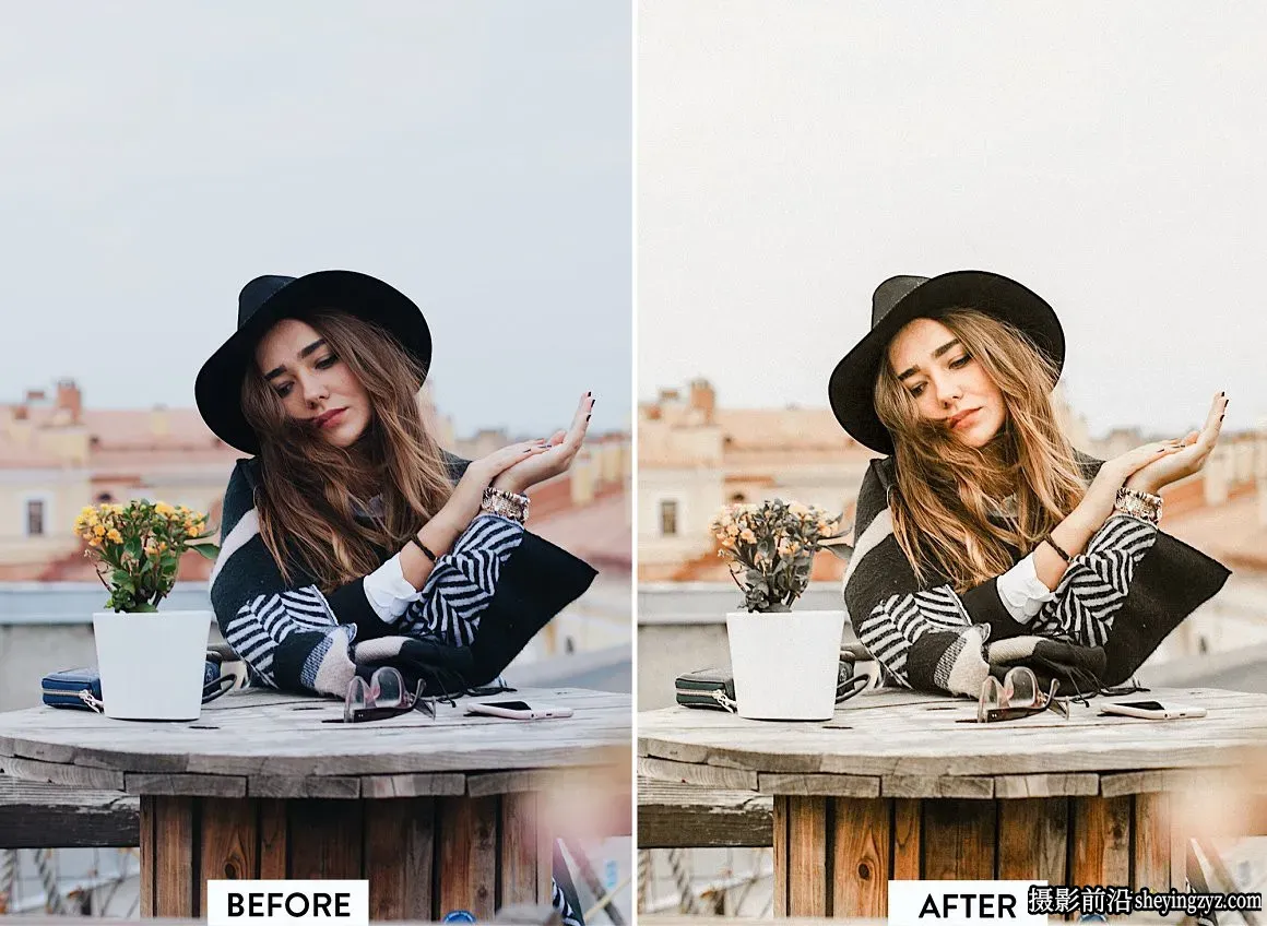 青铜色电影胶片人像调色LR预设HONEY Premium Lightroom Preset