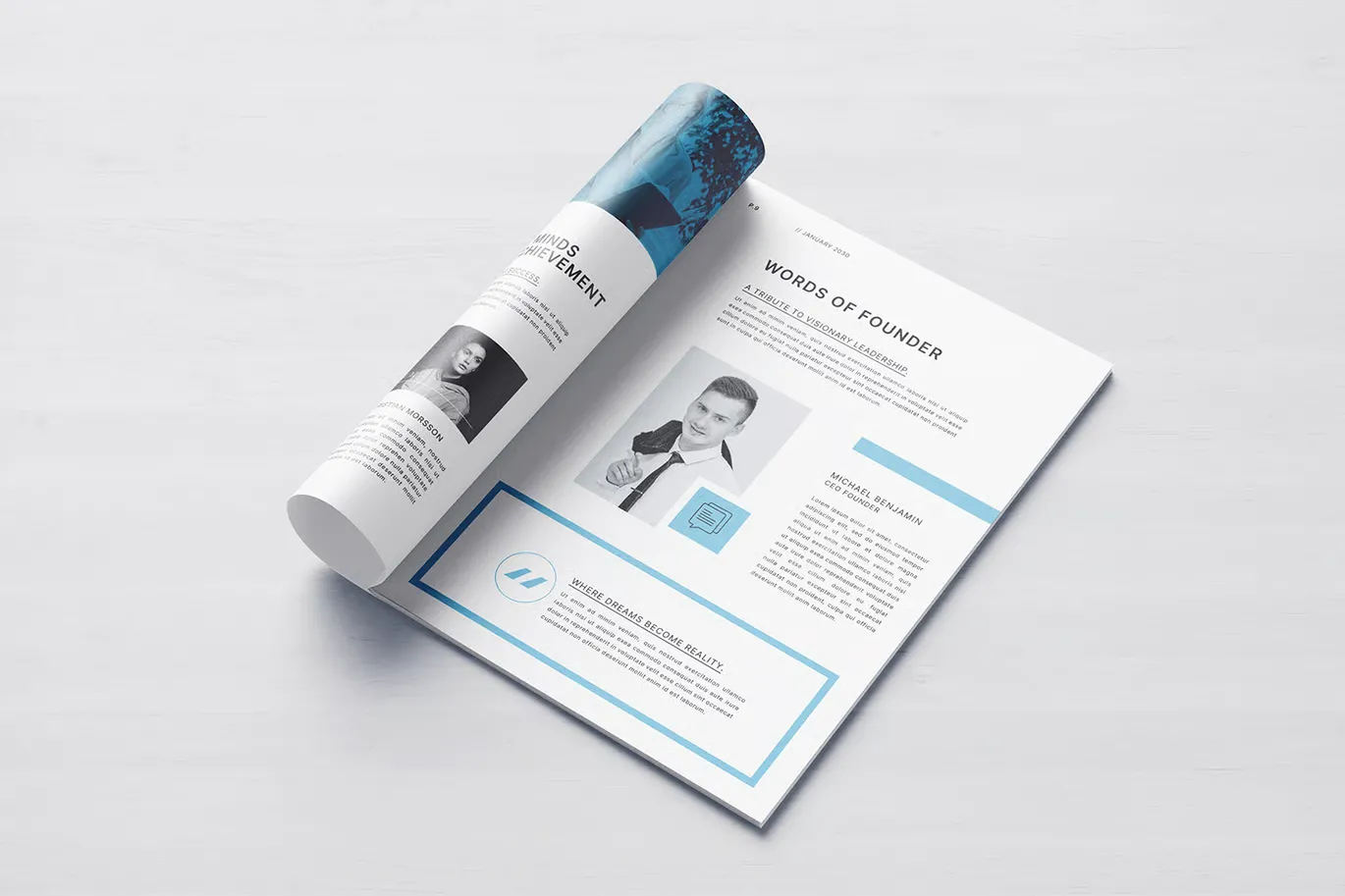 公司资料模板 |Canva |医生 |ID|PSD InDesign模板