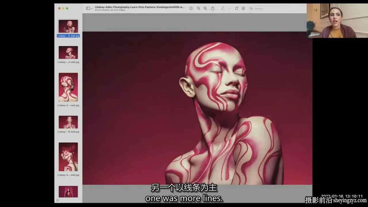 Lindsay Adler -Learn 23-潘通年度洋红色彩布光教程-独家精翻字幕