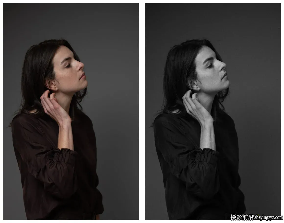 工作室黑白电影胶片人像调色Lightroom预设 Black White preset