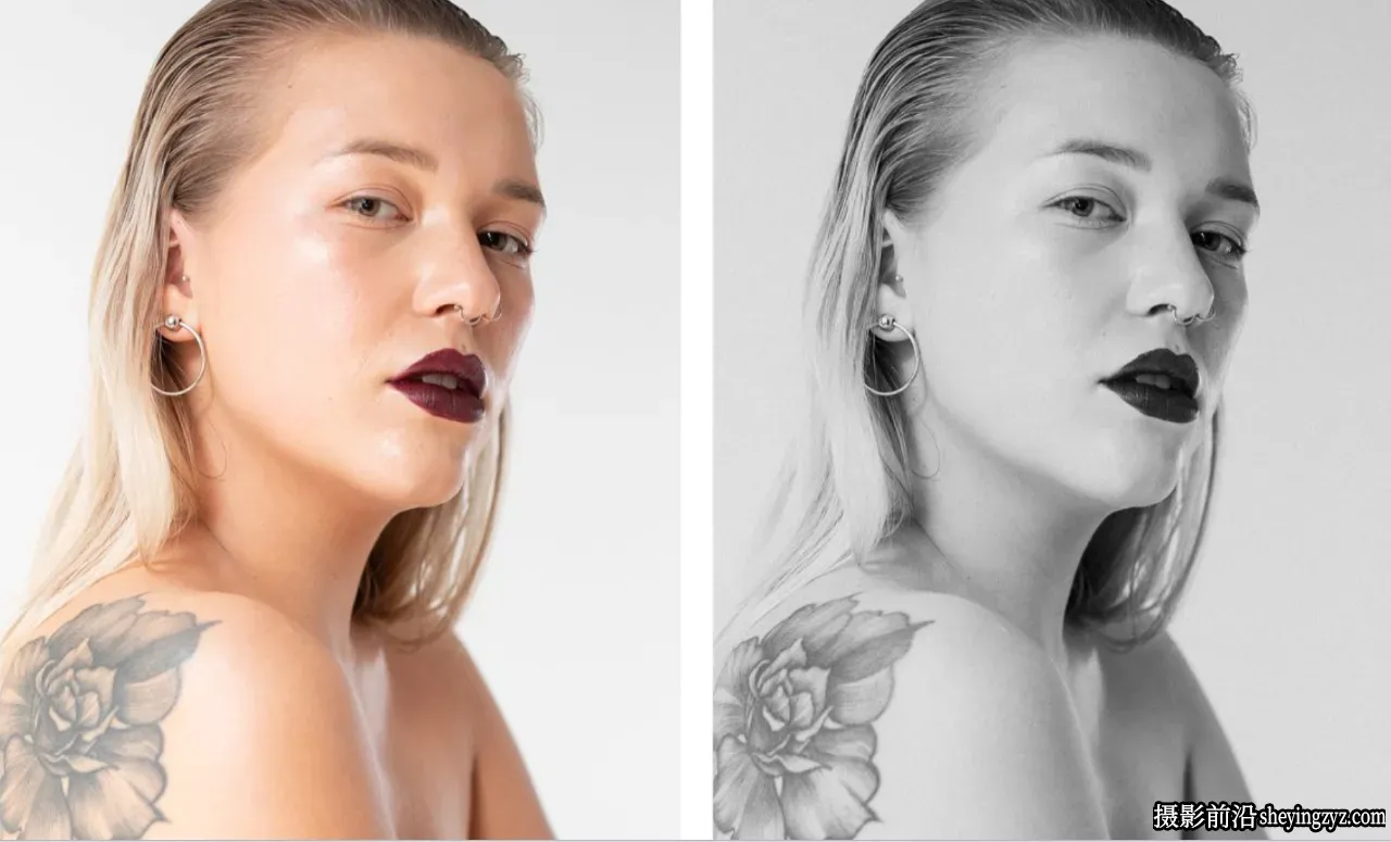 工作室黑白电影胶片人像调色Lightroom预设 Black White preset