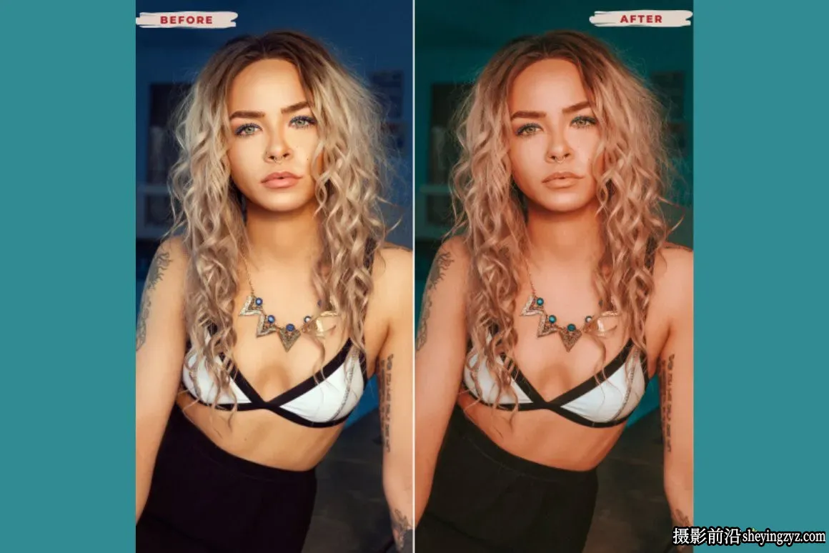 免费LR预设-夏日氛围蓝绿色调调色Lightroom预设Lightroom Preset
