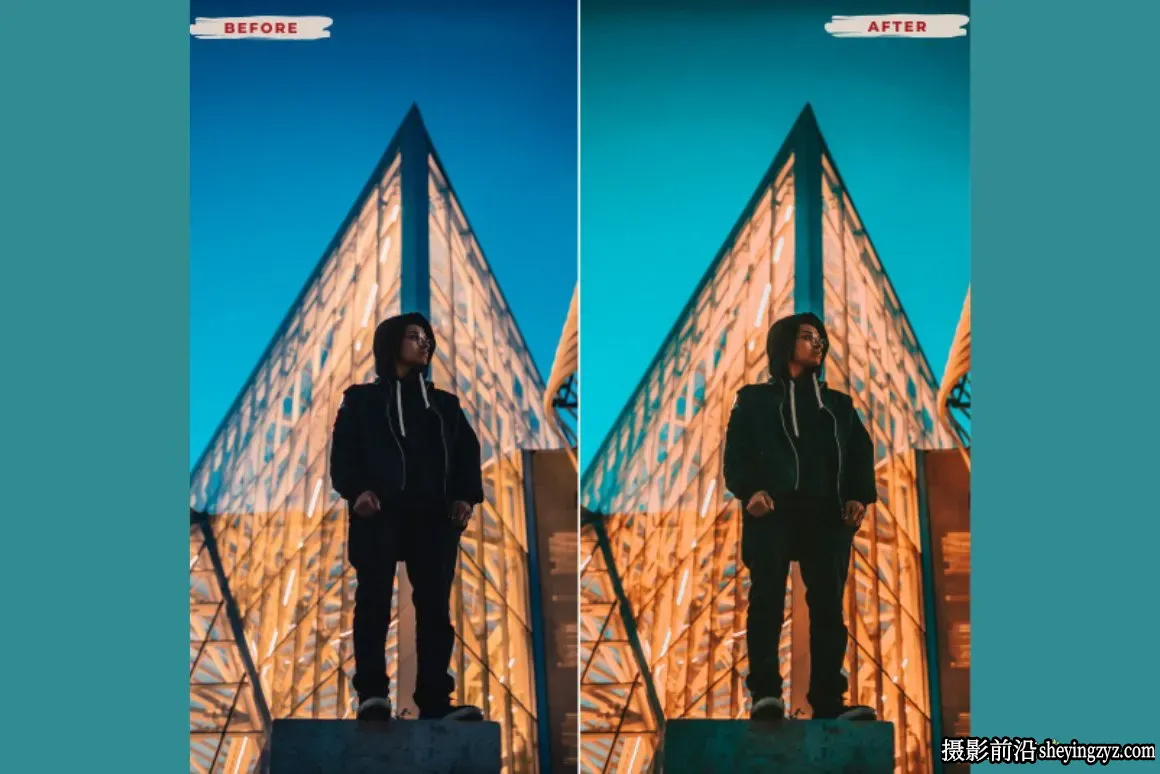 免费LR预设-夏日氛围蓝绿色调调色Lightroom预设Lightroom Preset
