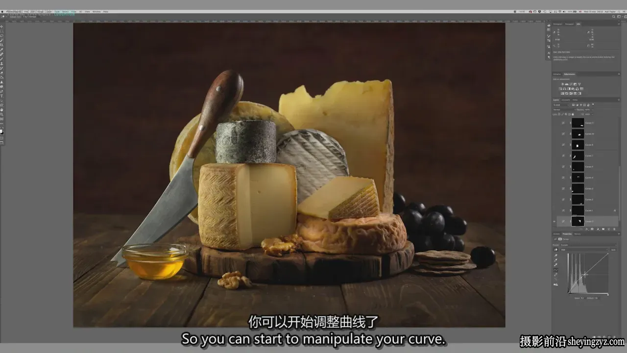 Karl Taylor 蛋糕奶酪美食摄影布光及后期教程 -独家精翻中英字幕