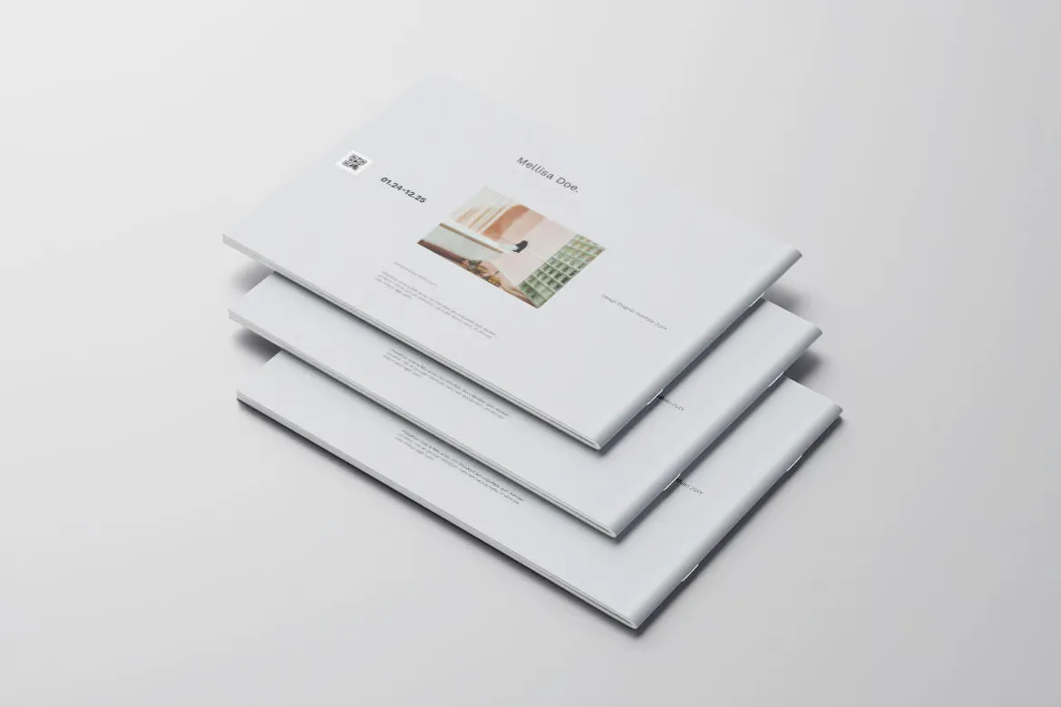 平面设计作品集排版布局设计第14卷InDesign模板