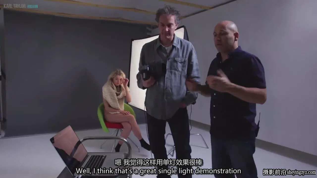 Karl Taylor 工作室柔和人像一盏灯布光教程-独家精翻中英字幕