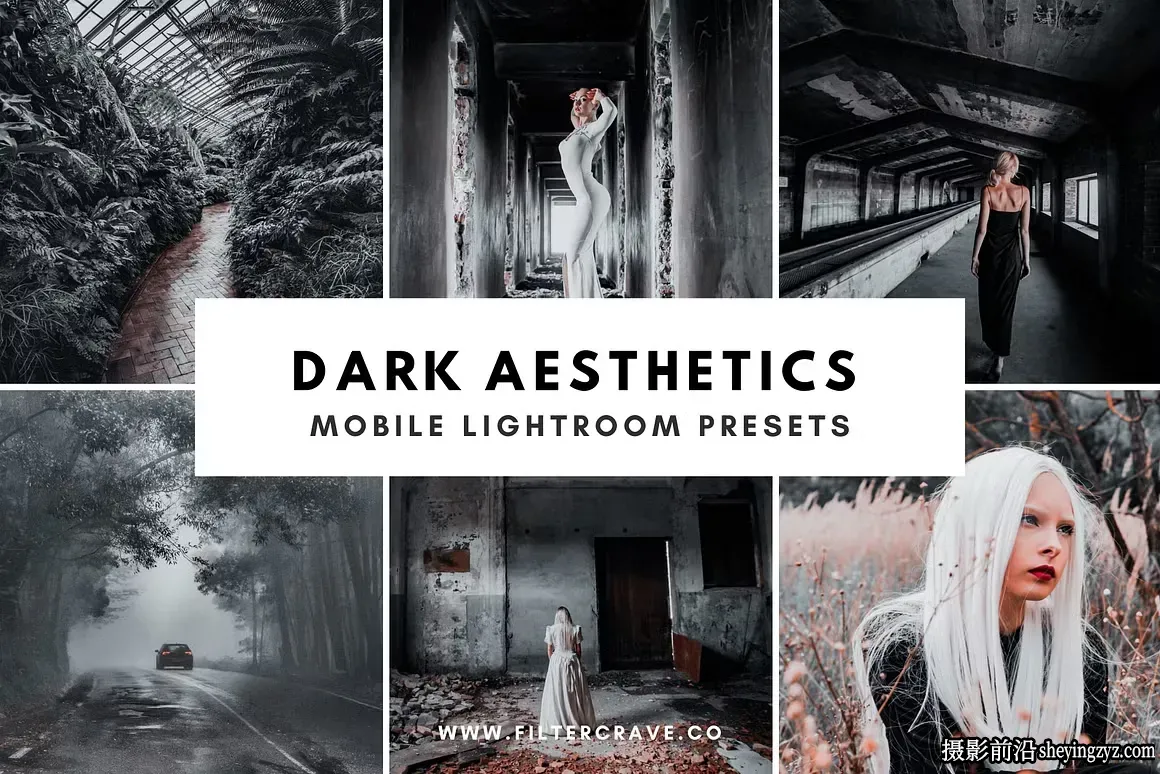 暗色调胶片美学Lightroom预设 Dark Aesthetic Mobile Presets