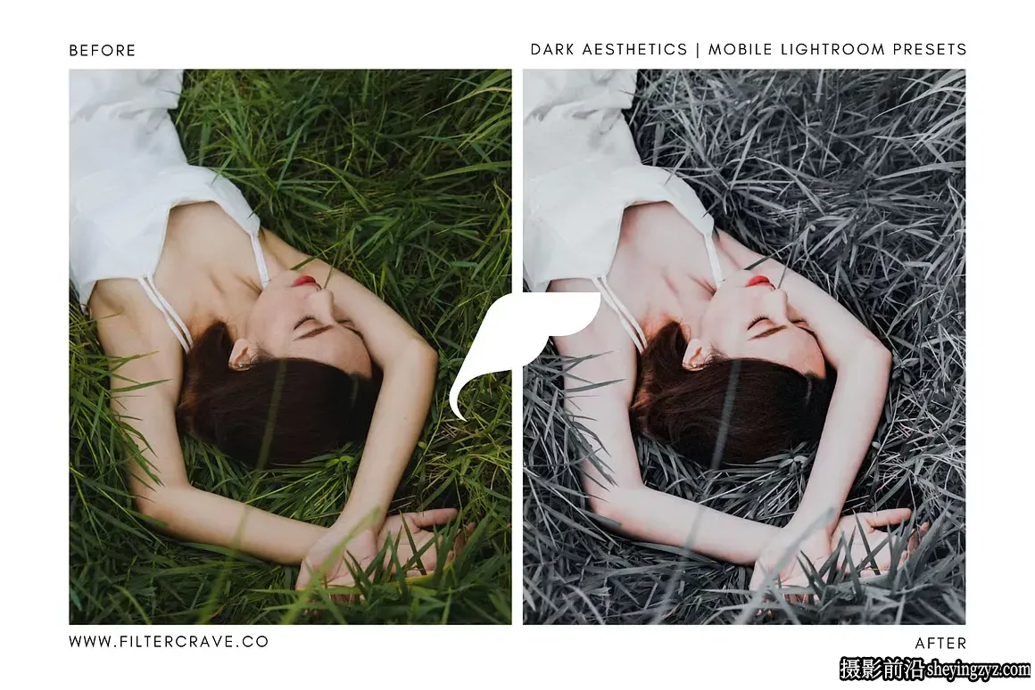 暗色调胶片美学Lightroom预设 Dark Aesthetic Mobile Presets