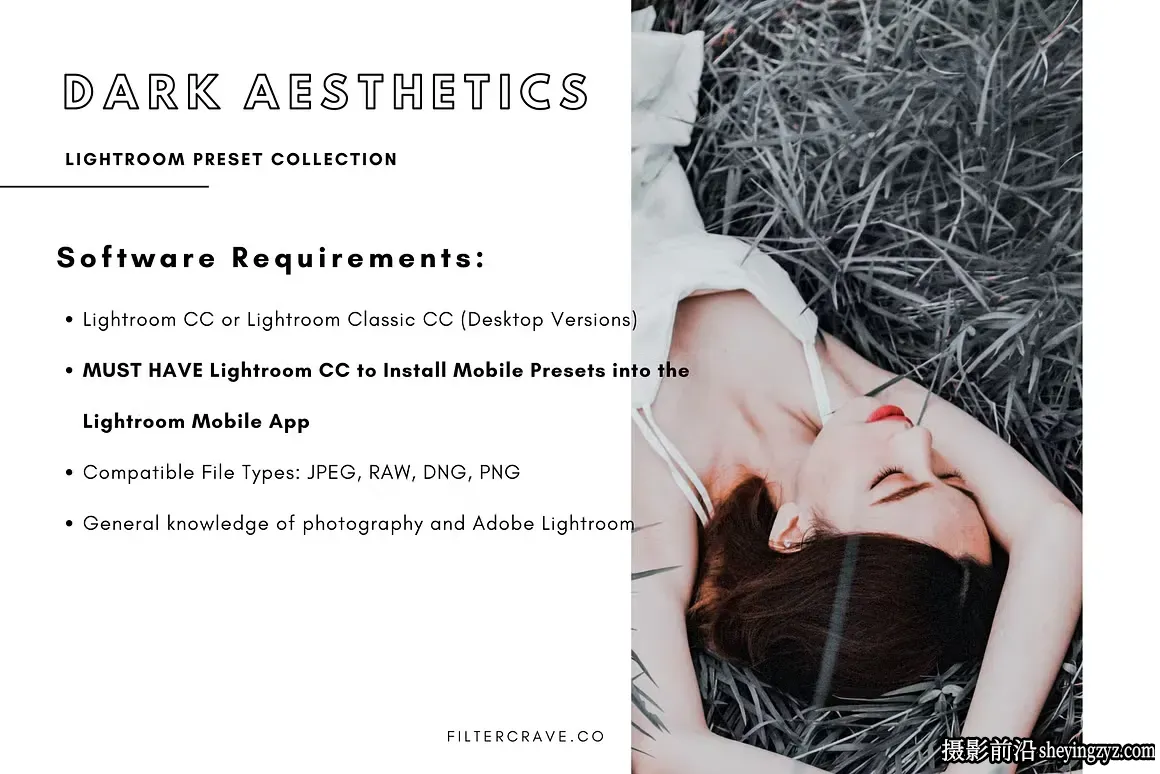 暗色调胶片美学Lightroom预设 Dark Aesthetic Mobile Presets