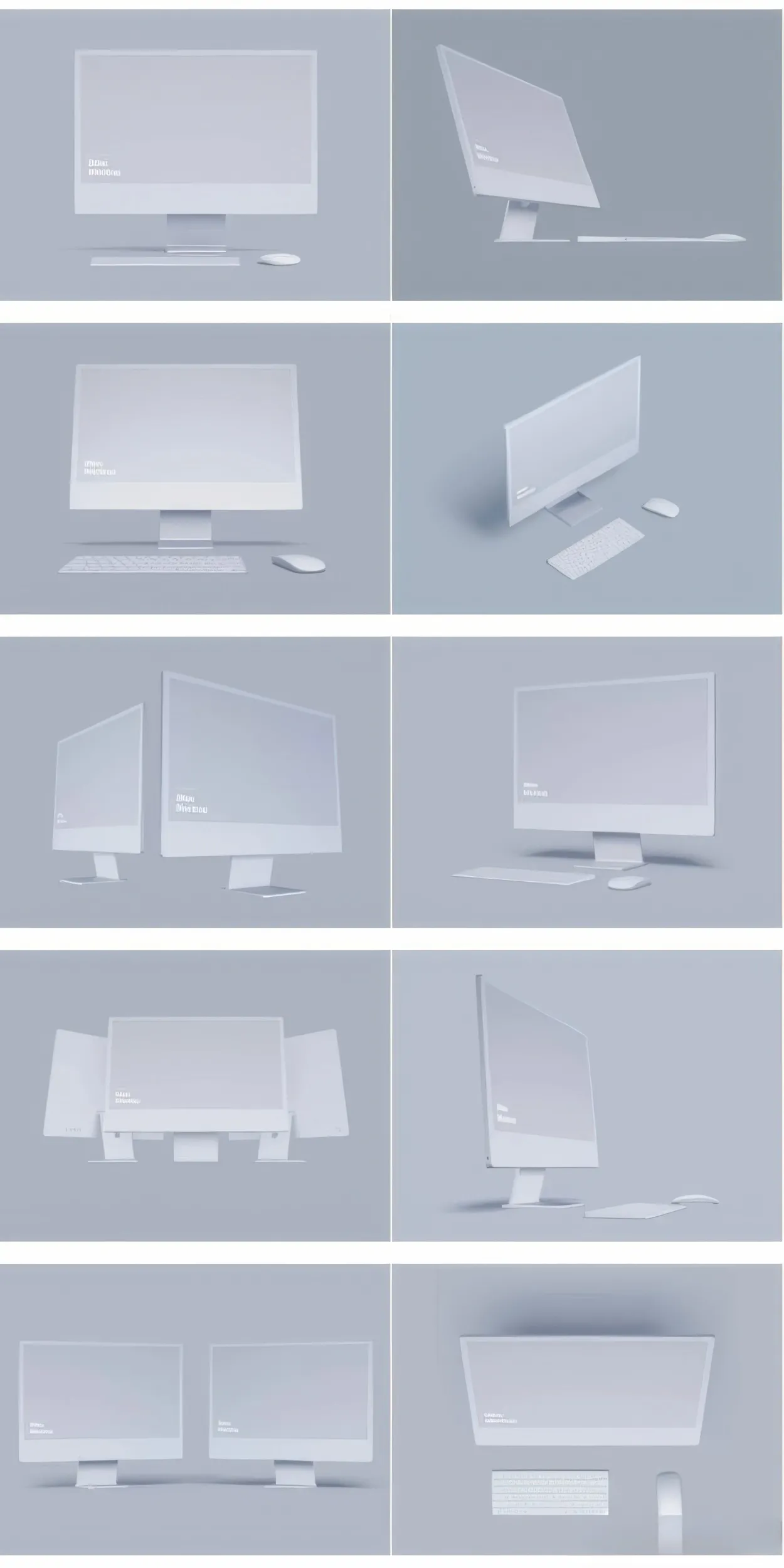 iMac 24英寸模型15个场景85种写实样机模型合集