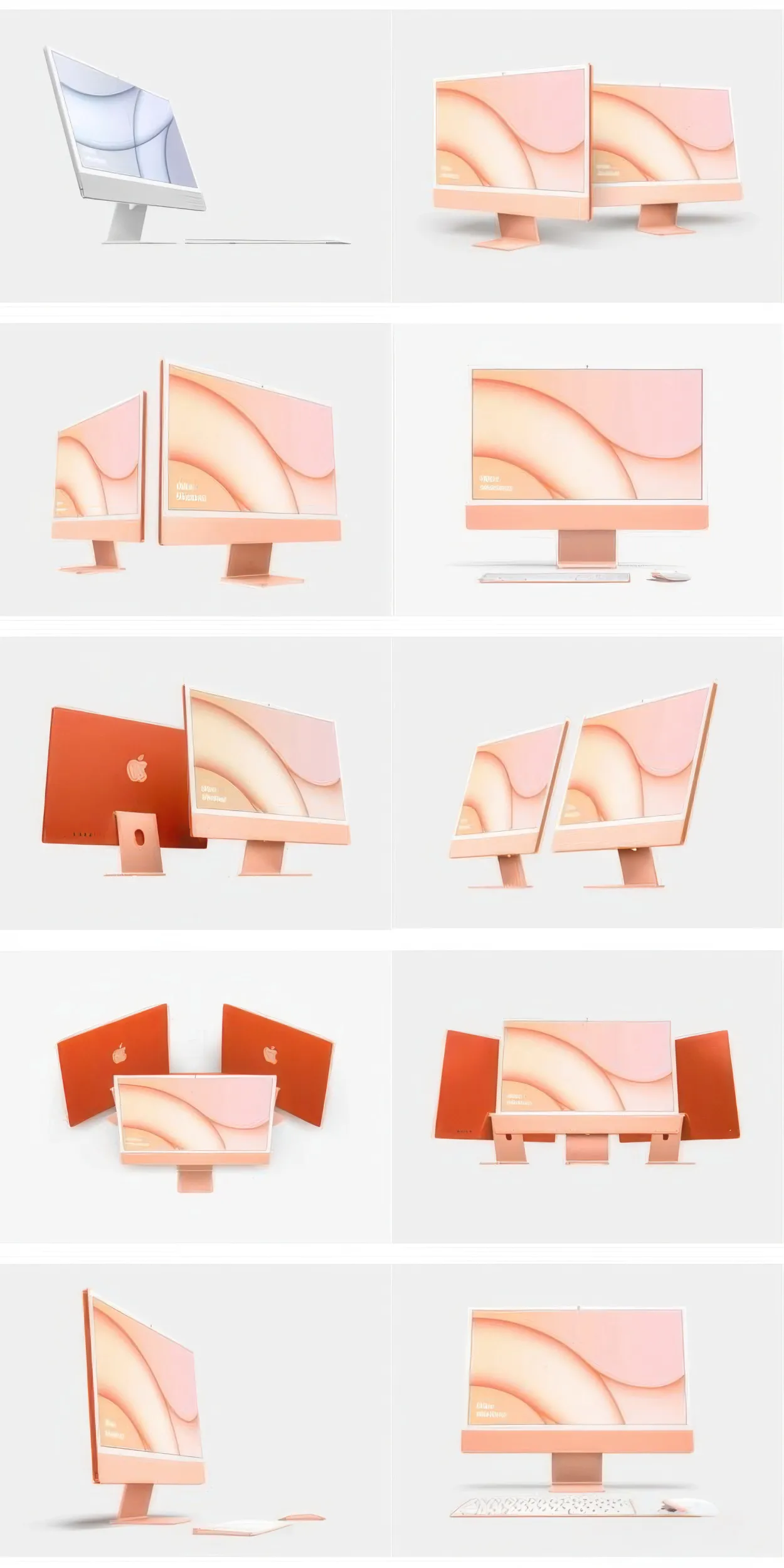 iMac 24英寸模型15个场景85种写实样机模型合集