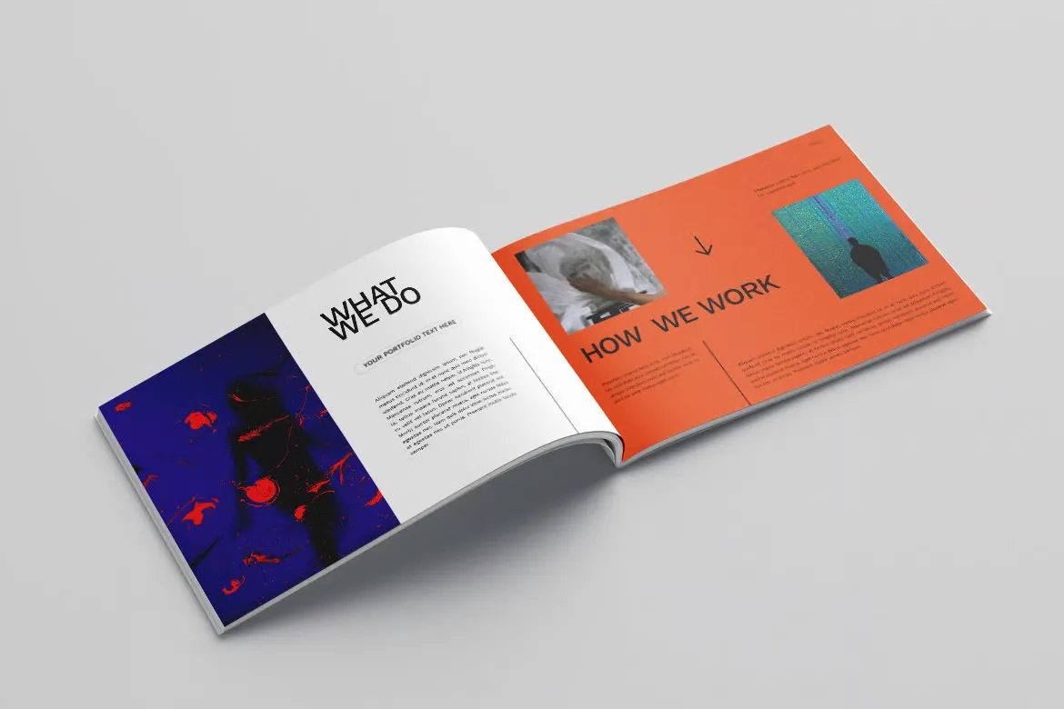 平面设计作品集排版布局设计可打印InDesign模板 第9卷