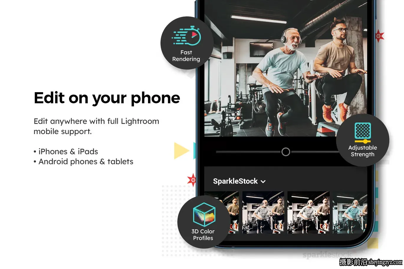 健身房健身人像LR预设+LUT预设Workout Lightroom Presets &amp; LUTs