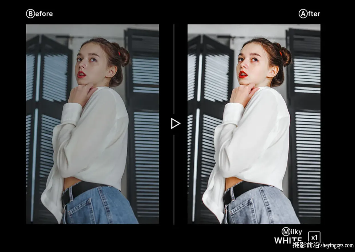 优雅奶油人像LR预设 Hydrozi - Milky White - Actions and Presets