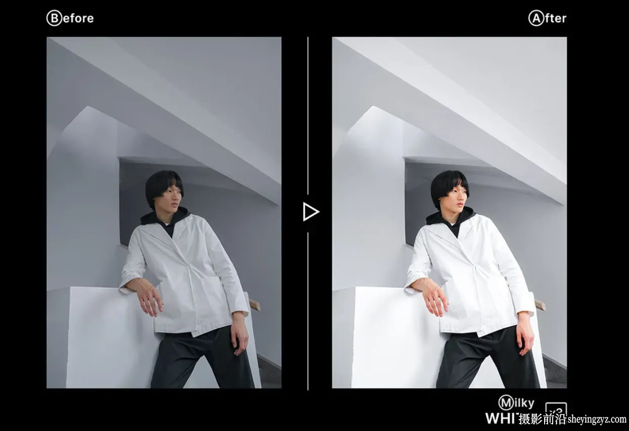 优雅奶油人像LR预设 Hydrozi - Milky White - Actions and Presets