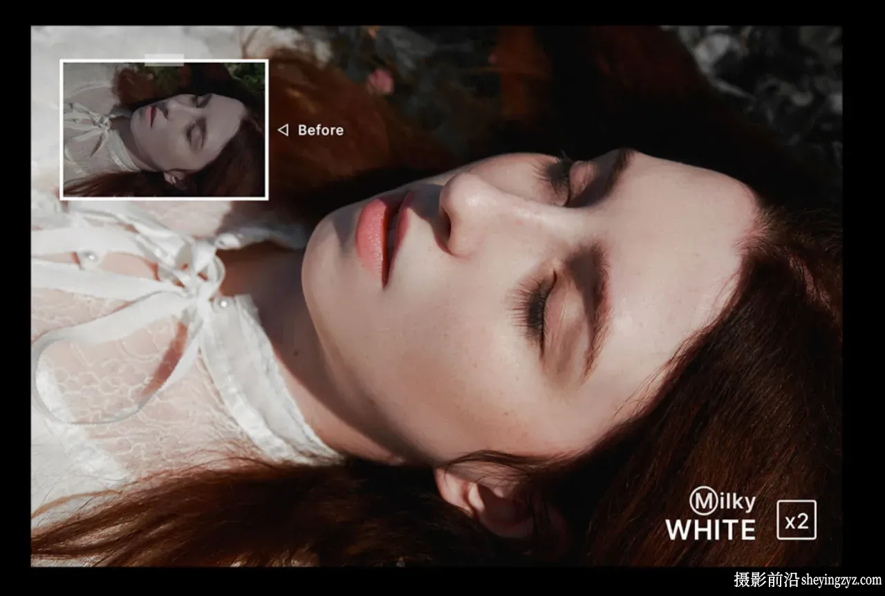 优雅奶油人像LR预设 Hydrozi - Milky White - Actions and Presets