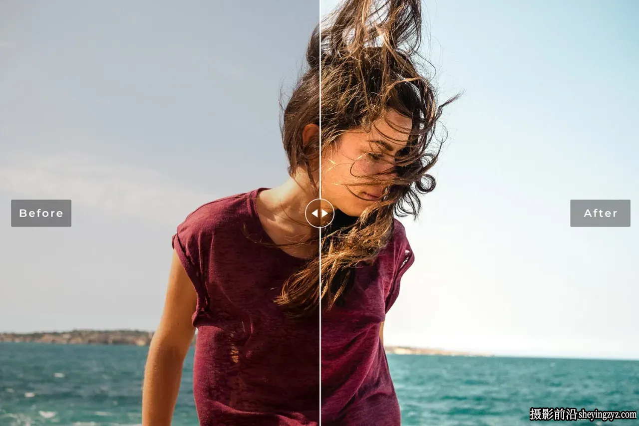旅拍海滩自然光人像写真LR预设/手机滤镜 Paros Lightroom Presets