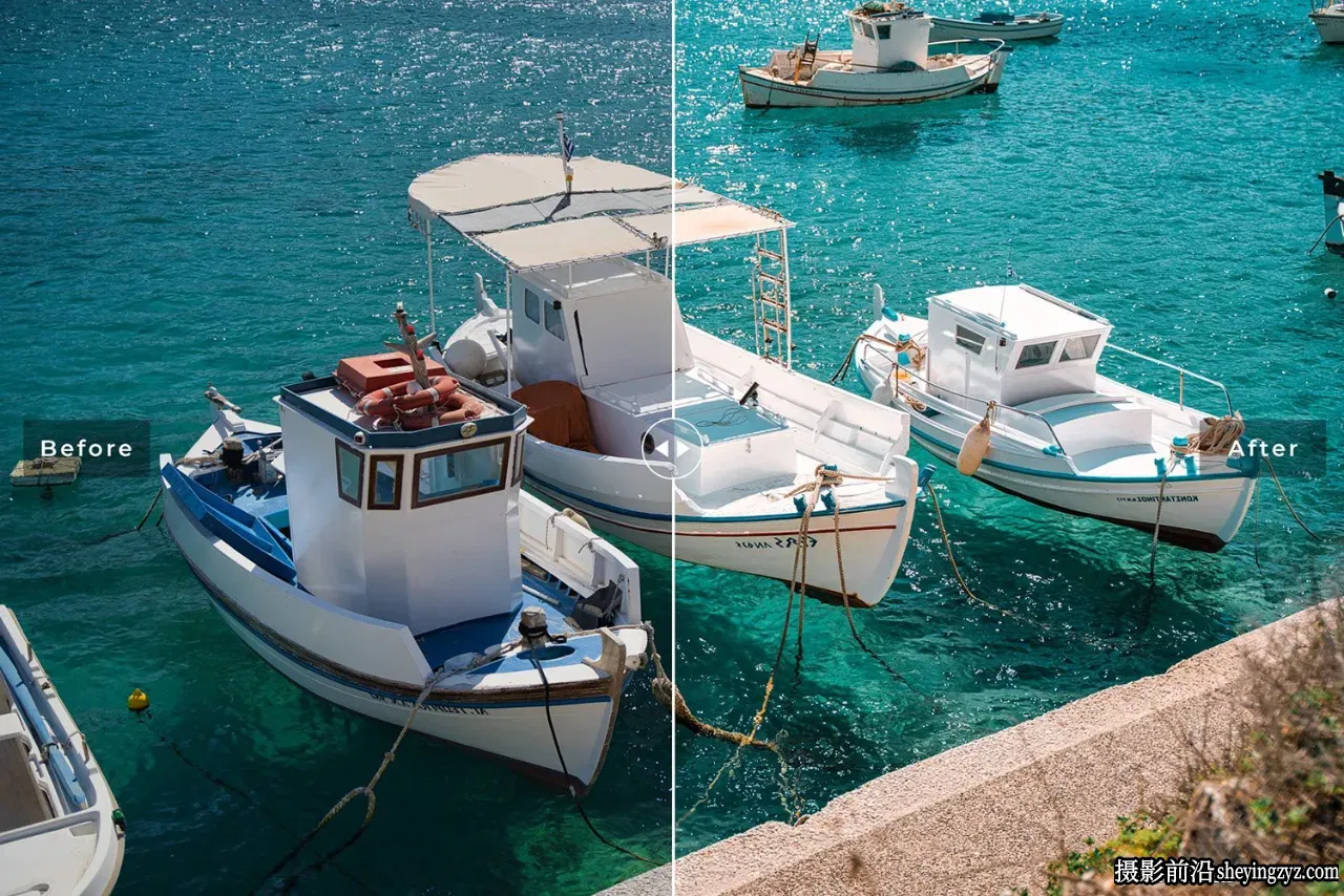 旅拍海滩自然光人像写真LR预设/手机滤镜 Paros Lightroom Presets