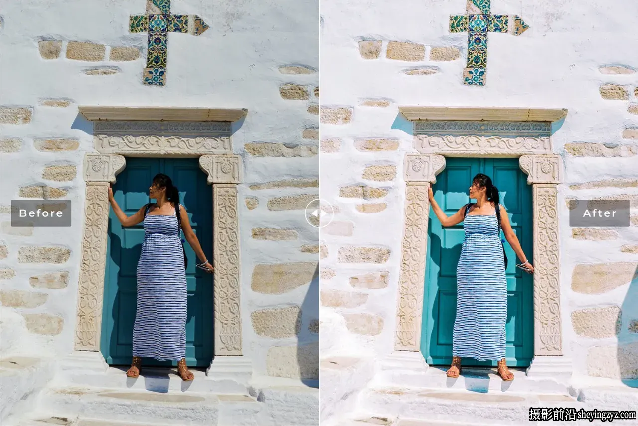 旅拍海滩自然光人像写真LR预设/手机滤镜 Paros Lightroom Presets