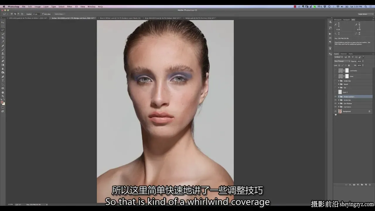 Retouching Academy 减淡加深人像精修大师教程-独家精翻中英字幕