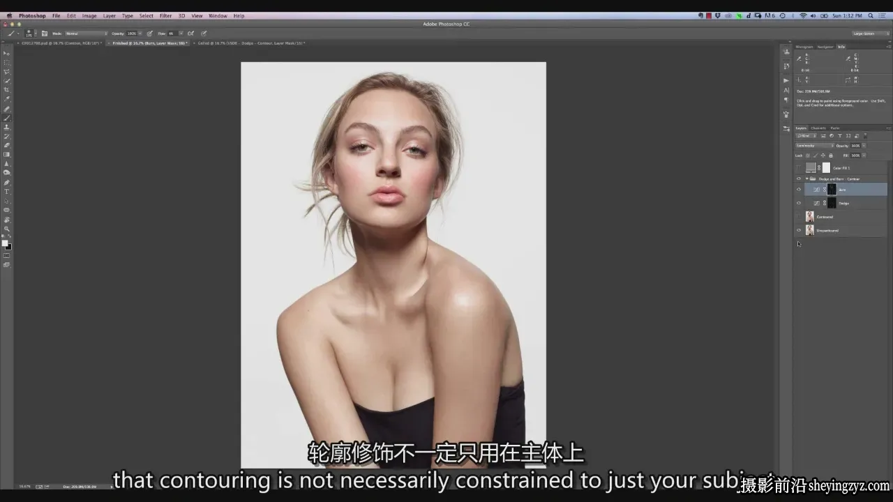 Retouching Academy 减淡加深人像精修大师教程-独家精翻中英字幕