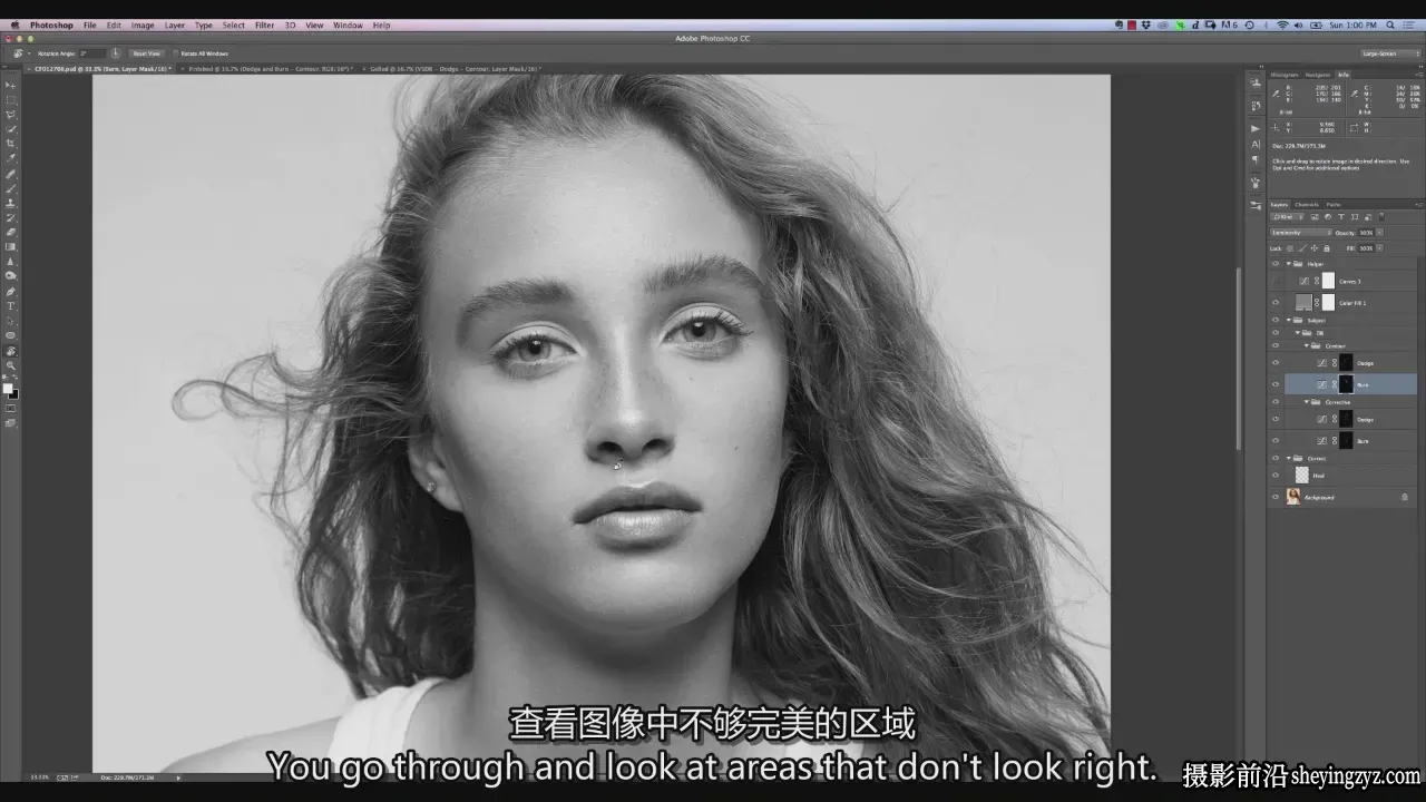 Retouching Academy 减淡加深人像精修大师教程-独家精翻中英字幕