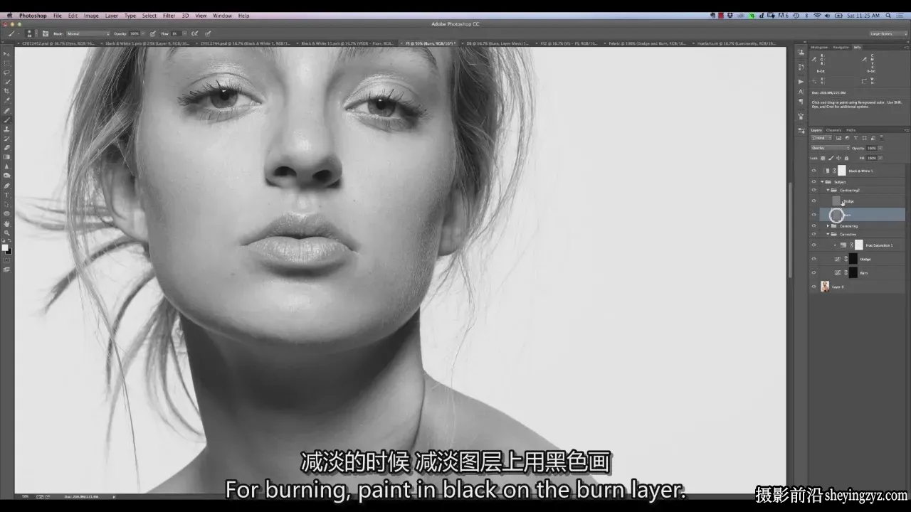Retouching Academy 减淡加深人像精修大师教程-独家精翻中英字幕