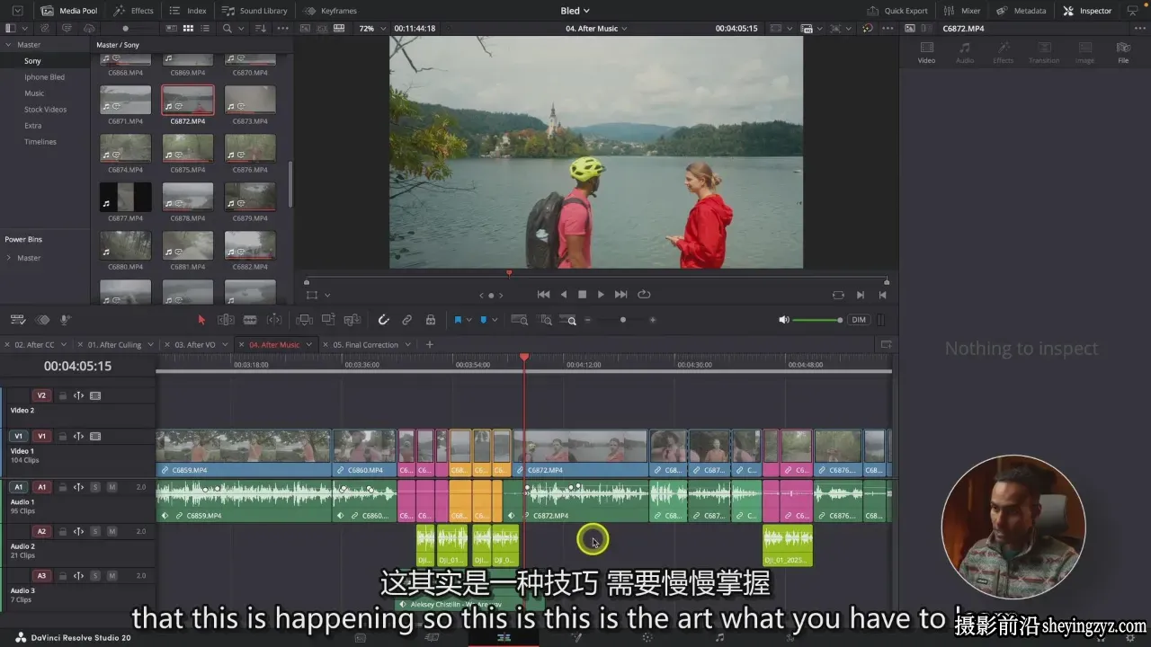 在达芬奇中更快编辑社交媒体YouTube视频工作流程-独家精翻中英字幕