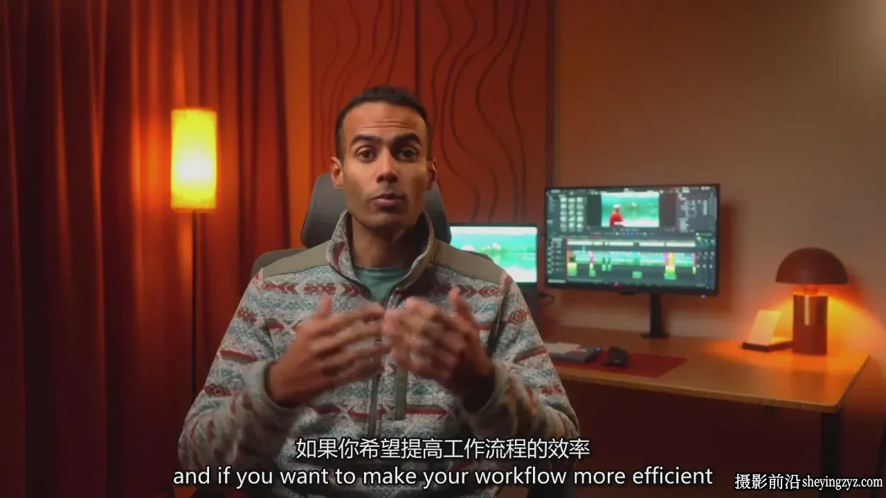 在达芬奇中更快编辑社交媒体YouTube视频工作流程-独家精翻中英字幕
