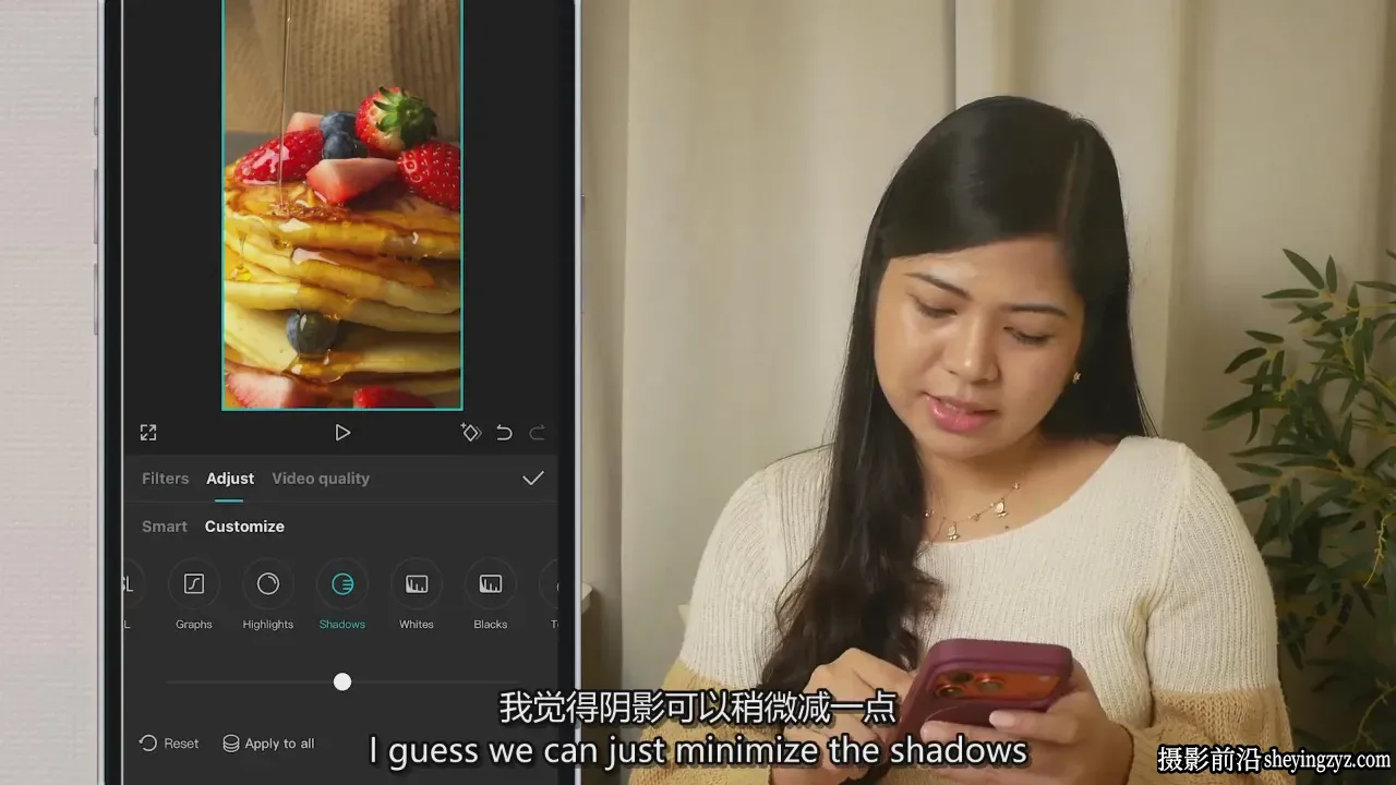 iPhone美食视频拍摄及CapCut剪辑美食短视频教程-独家精翻中英字幕